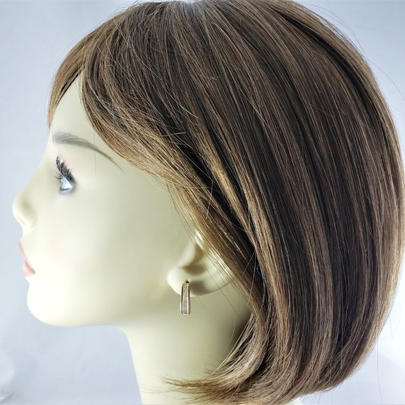 Vintage 14 Karat Yellow Gold and Diamond Earrings #7598 - Picture 7 of 8